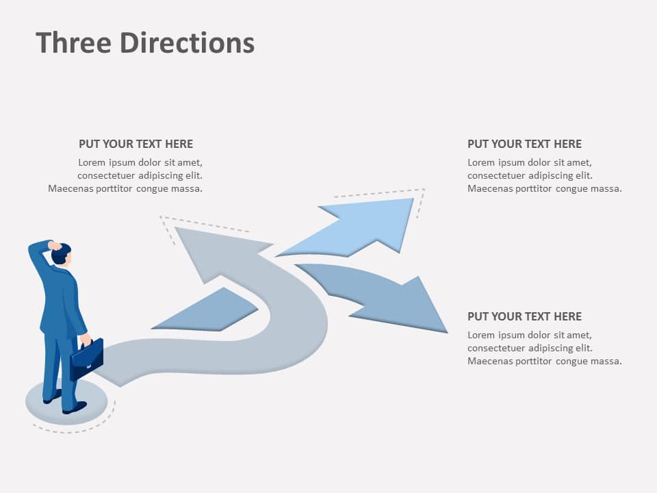 Three Directions 01 PowerPoint Template