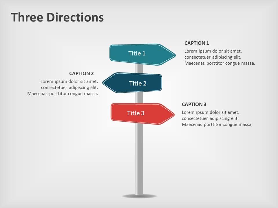 Three Directions 04 PowerPoint Template