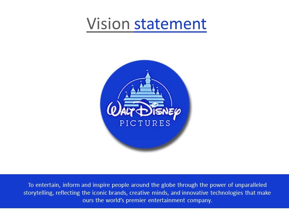 Vision Statement Disney PowerPoint Template & Google Slides Theme
