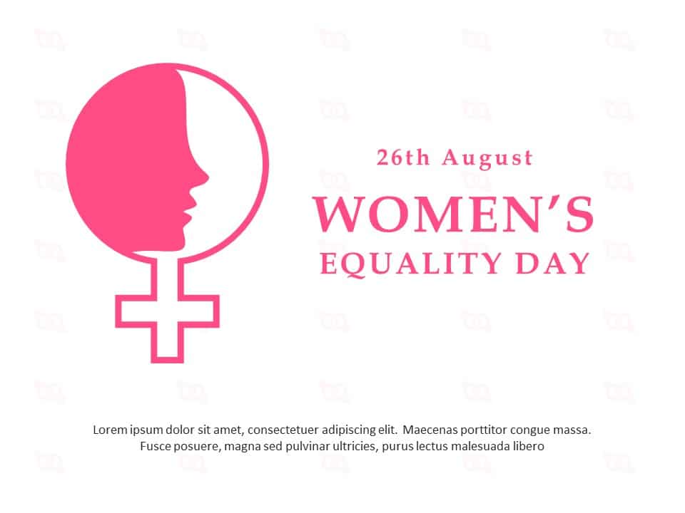Women Equality Day 08 PowerPoint Template