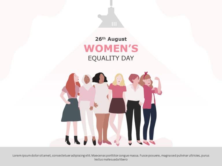 Women Equality Day 09 PowerPoint Template