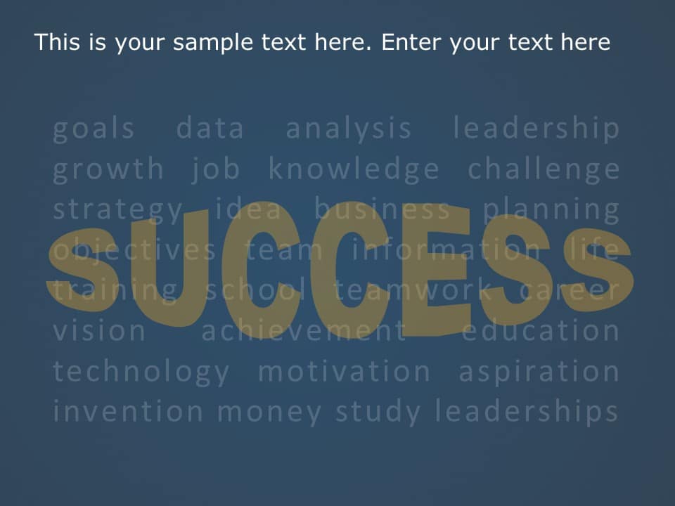word cloud collage PowerPoint Template
