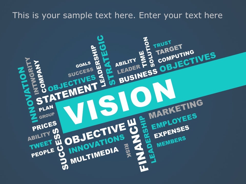 Word Collage PowerPoint Template