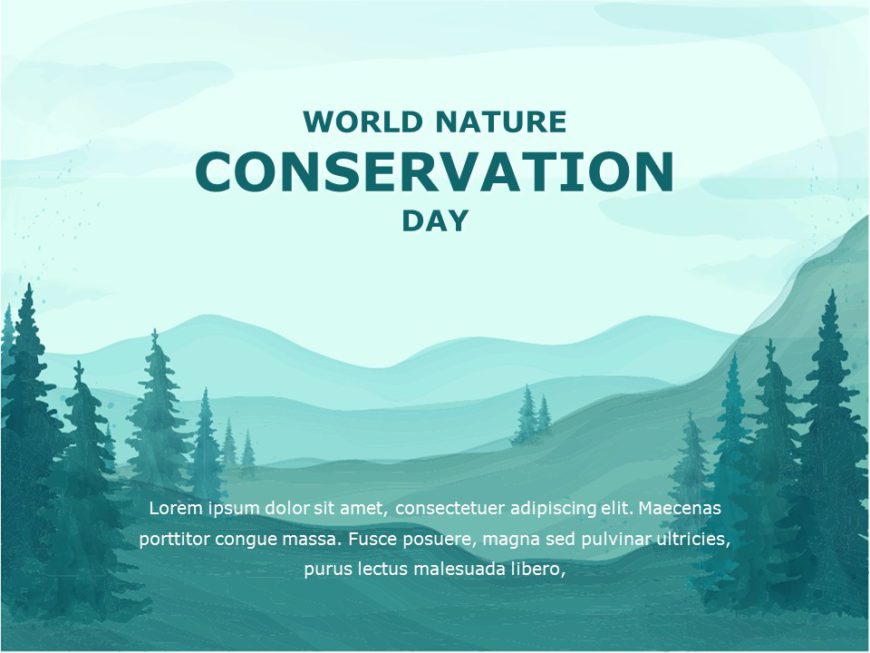 Editable World Nature Conservation Day Templates For PowerPoint ...