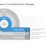 3 Steps Concentric Circle PowerPoint Template & Google Slides Theme