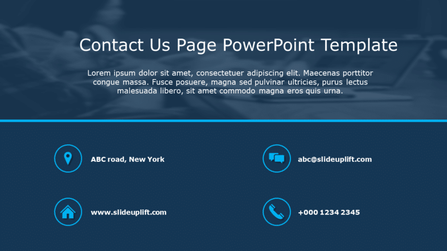 Contact Us Page 03 PowerPoint Template