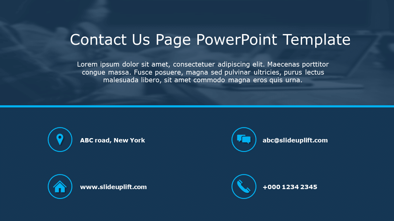 Contact Us Page 03 PowerPoint Template & Google Slides Theme
