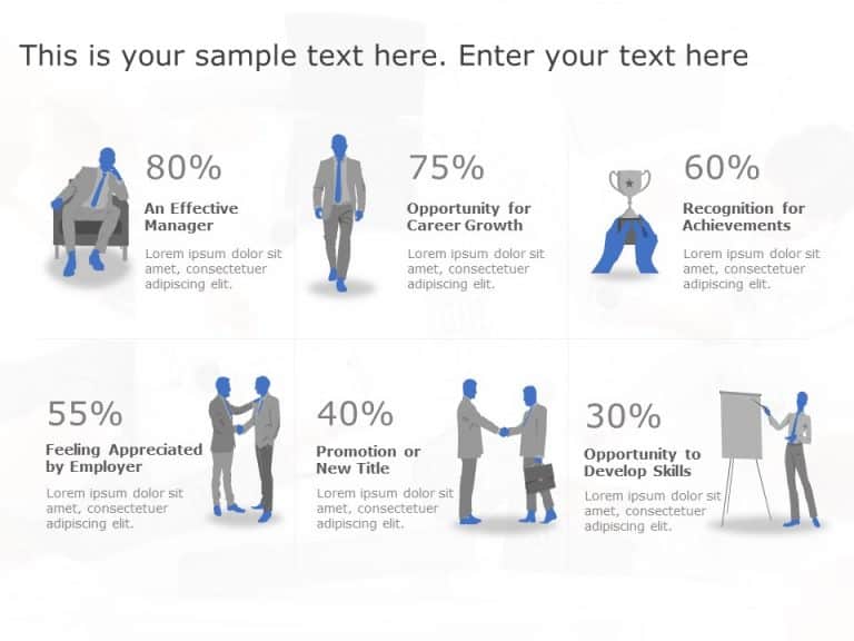 Employee Survey Results Facts PowerPoint Template SlideUpLift