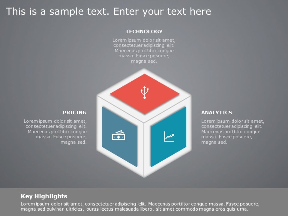 3D Box Strategy PowerPoint Template & Google Slides Theme