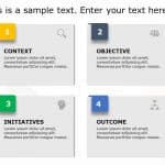 Four Text Boxes PowerPoint Template & Google Slides Theme