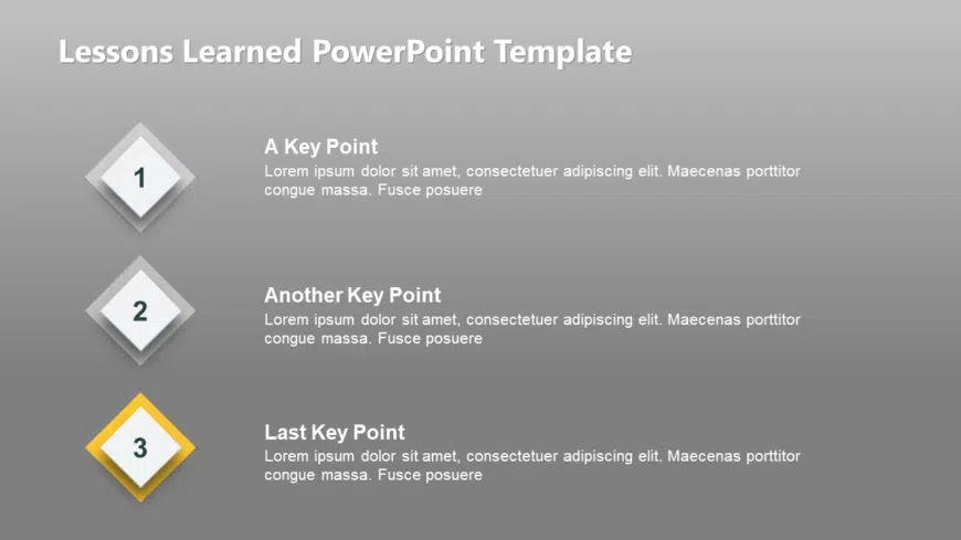 Lessons Learned PPT PowerPoint Template