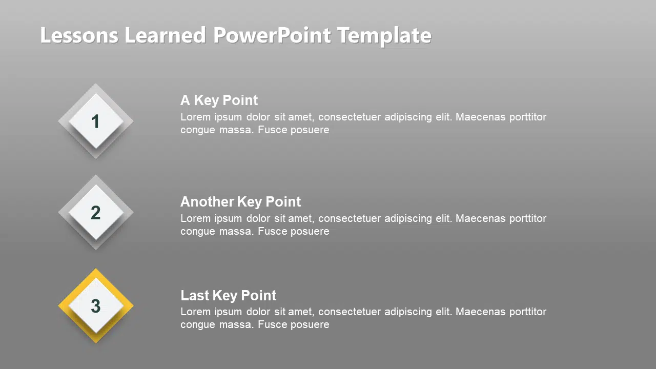 Lessons Learned PPT PowerPoint Template & Google Slides Theme