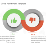 Pros and Cons Circle PowerPoint Template & Google Slides Theme