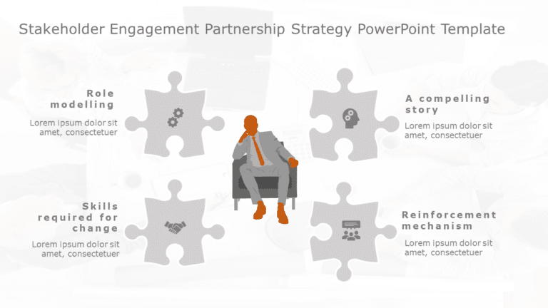 Stakeholder Engagement Partnership Strategy PowerPoint Template & Google Slides Theme