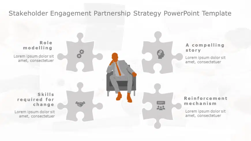 Stakeholder Engagement Partnership Strategy PowerPoint Template