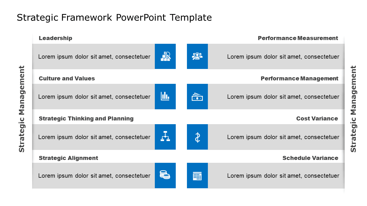 Strategic Framework PowerPoint Template & Google Slides Theme