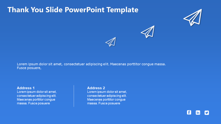 Thank You Slide 18 PowerPoint Template