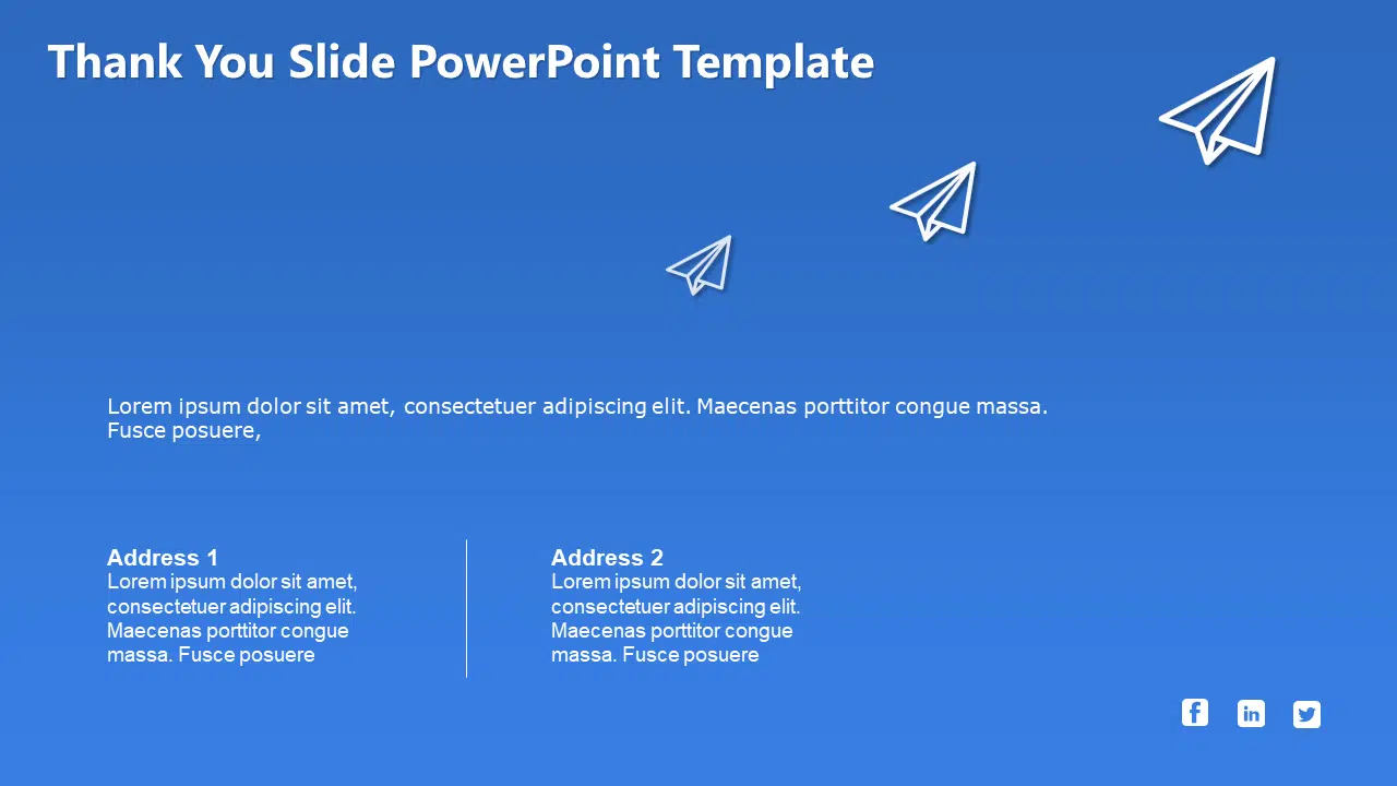 Thank You Slide 18 PowerPoint Template & Google Slides Theme