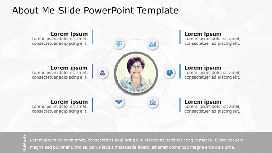 About Me Slide02 PowerPoint Template