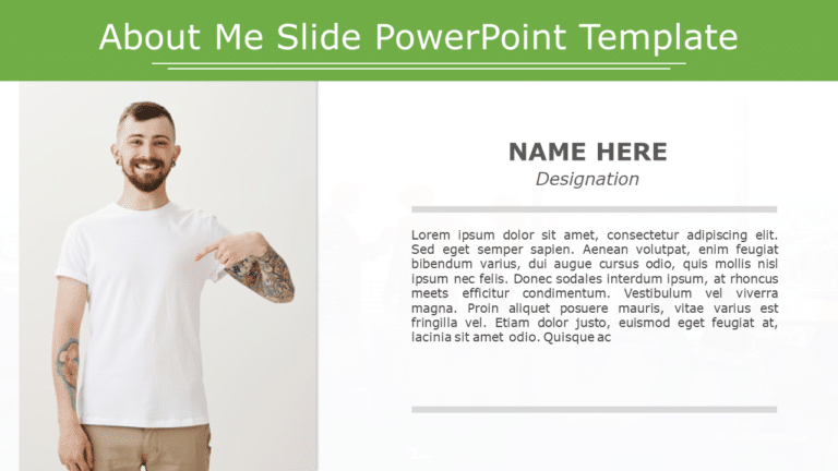 About Me Slide08 PowerPoint Template & Google Slides Theme