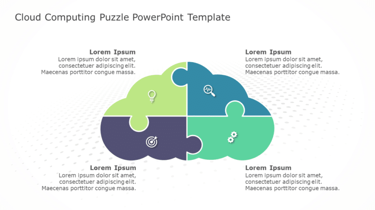 Cloud Computing Puzzle PowerPoint Template & Google Slides Theme
