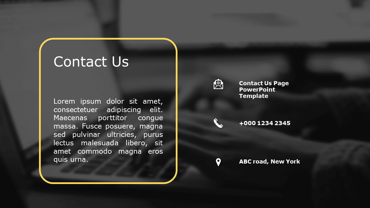 Contact Us Page 02 PowerPoint Template & Google Slides Theme