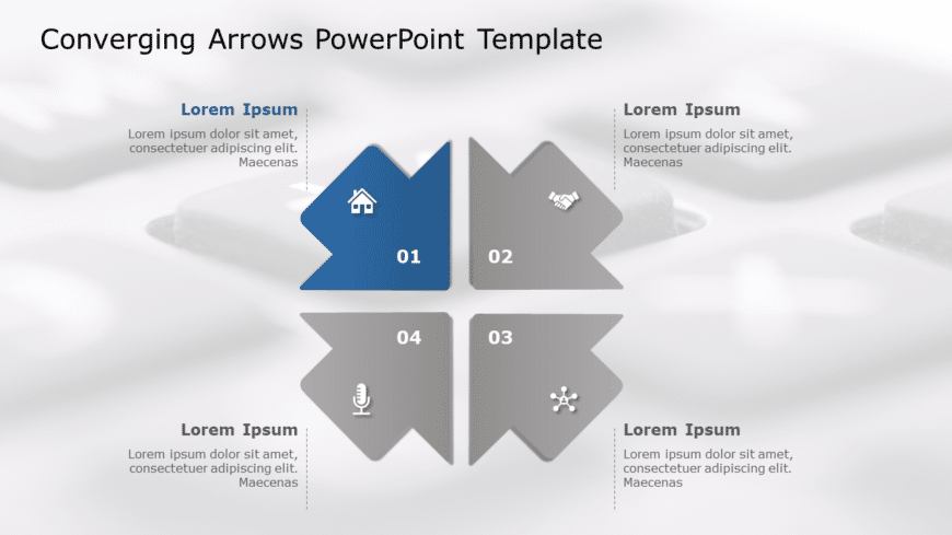 Converging Arrows 02 PowerPoint Template