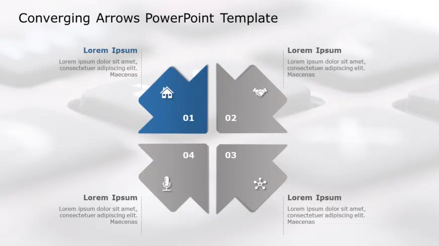 Converging Arrows 02 PowerPoint Template