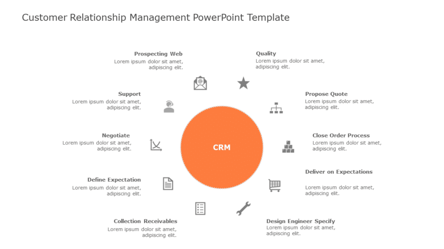 Customer Relationship Mangement 01 PowerPoint Template