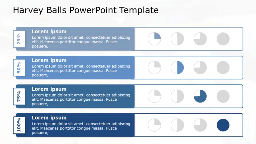 Harvey Balls 05 PowerPoint Template