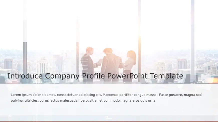 Introduce Company Profile PowerPoint Template