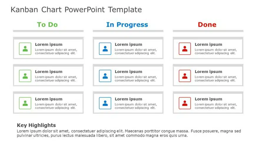 Kanban Chart PowerPoint Template