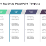 Parallelogram Roadmap PowerPoint Template & Google Slides Theme