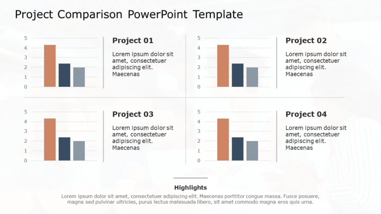 Project Comparison PowerPoint Template & Google Slides Theme