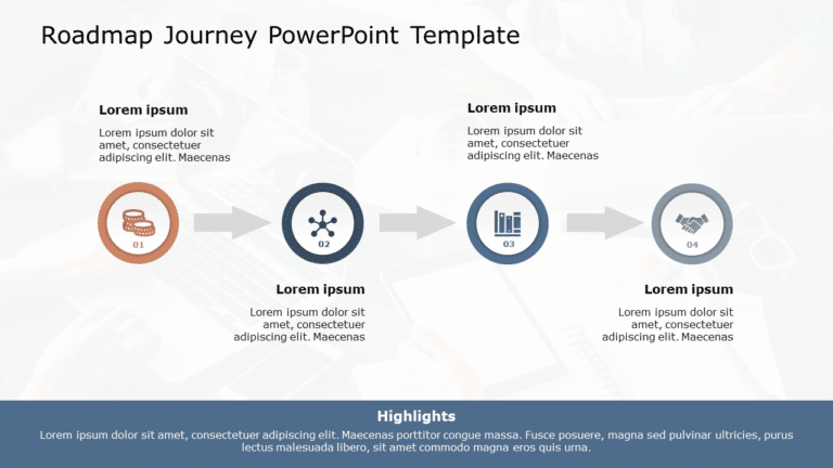 Roadmap Journey PowerPoint Template & Google Slides Theme