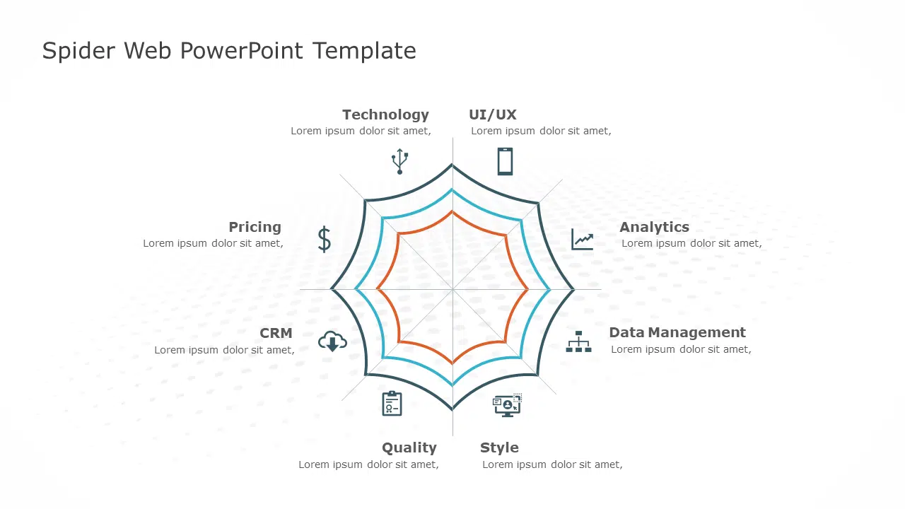 Spider Web 02 PowerPoint Template & Google Slides Theme