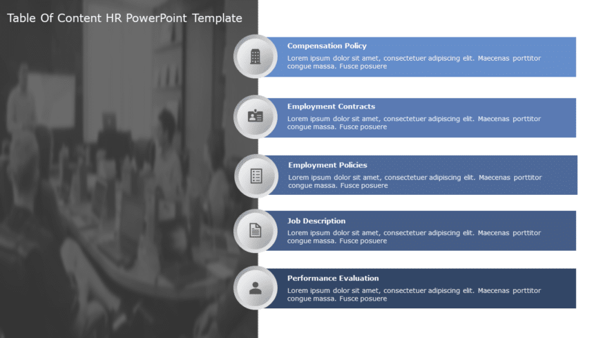 Table of Content HR PowerPoint Template