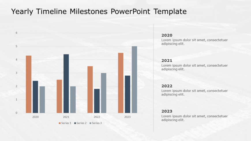 Yearly Timeline Milestones PowerPoint Template