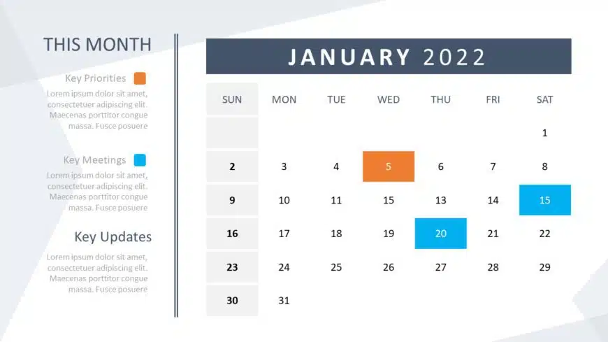 2022 Calendar 02 PowerPoint Template