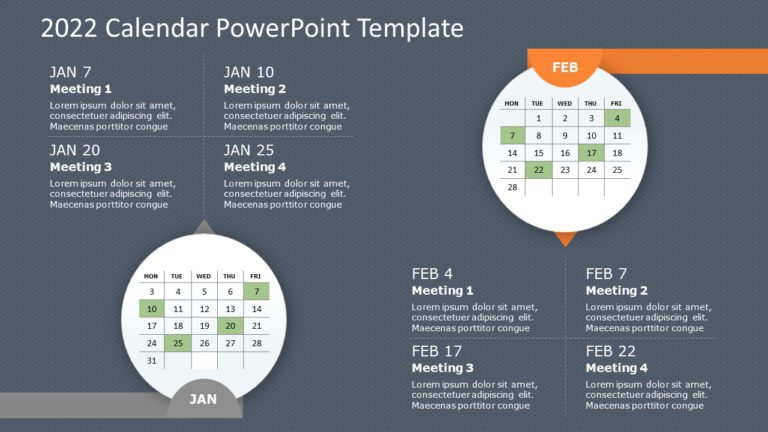 2022 Calendar 05 PowerPoint Template & Google Slides Theme