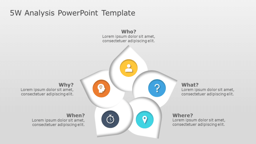 5W Analysis PowerPoint Template