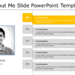 About Me Slide07 PowerPoint Template & Google Slides Theme