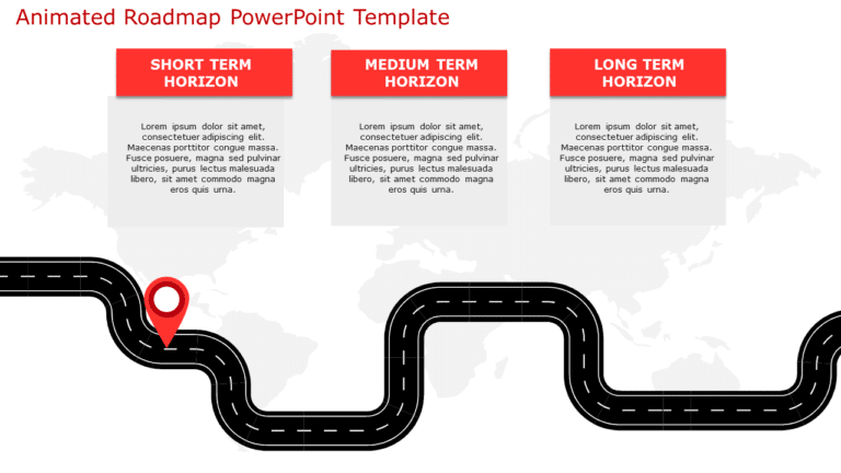 Animated Roadmap PowerPoint Template & Google Slides Theme