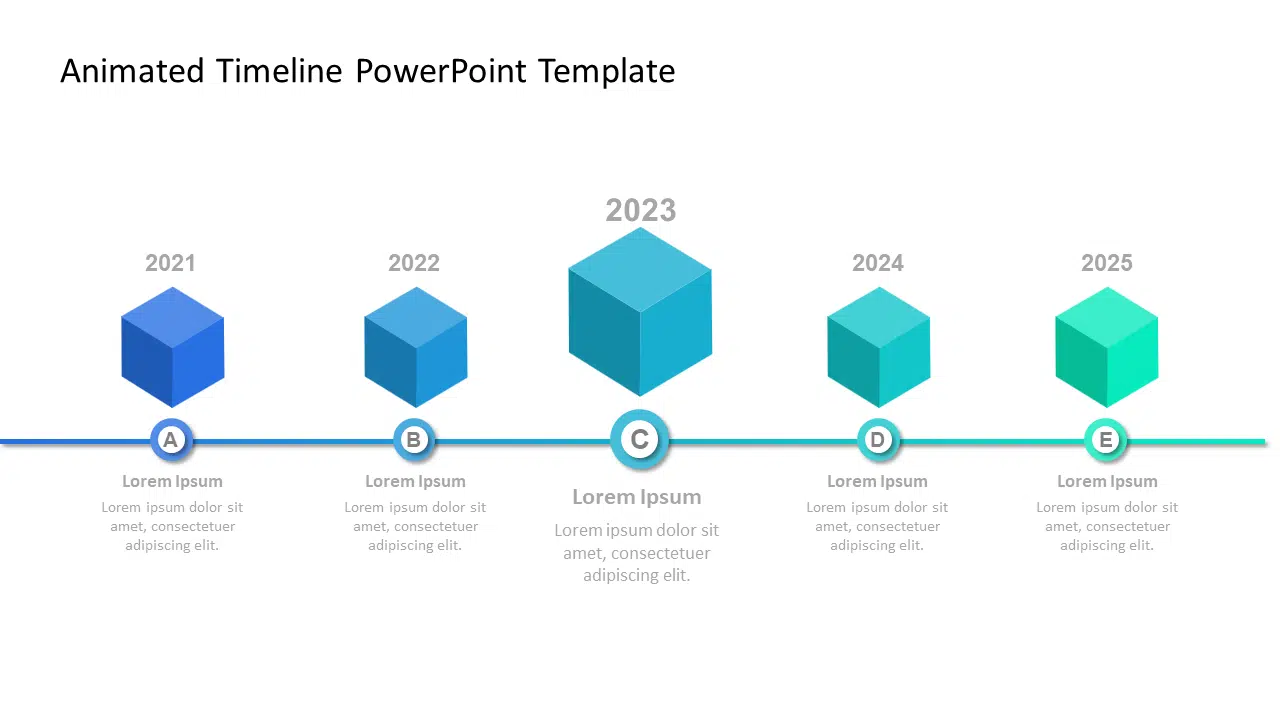 Animated Timeline 02 PowerPoint Template & Google Slides Theme