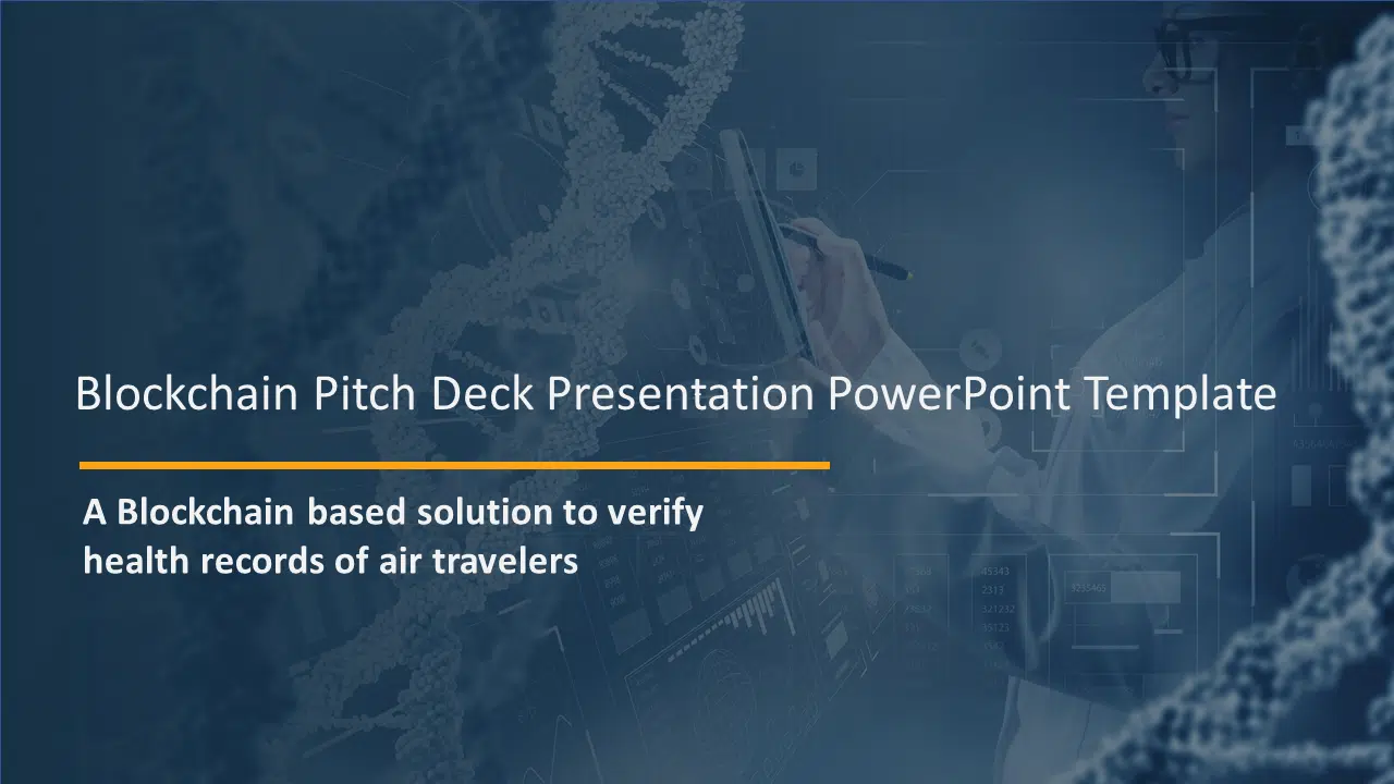 BlockChain Pitch Deck Presentation PowerPoint Template & Google Slides Theme