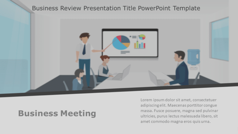 Business Review Presentation Title PowerPoint Template & Google Slides Theme