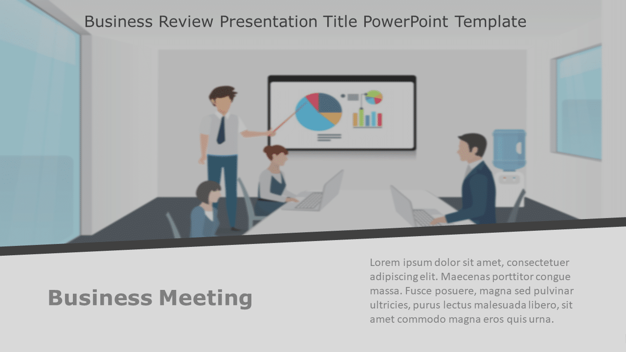 Business Review Presentation Title PowerPoint Template & Google Slides Theme