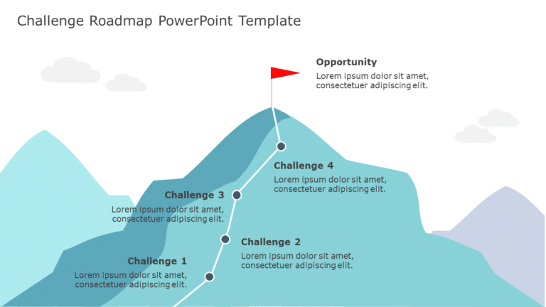 Challenge Roadmap 01 PowerPoint Template & Google Slides Theme
