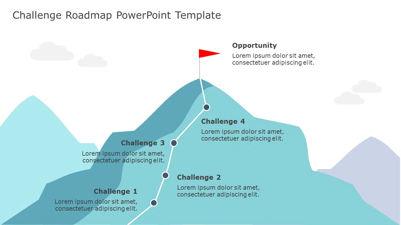 Challenge Roadmap 01 PowerPoint Template & Google Slides Theme