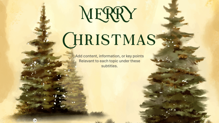 Christmas Tree PPT Background